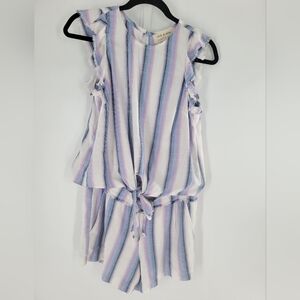 Cloth & Stone striped set top and shorts Size XS